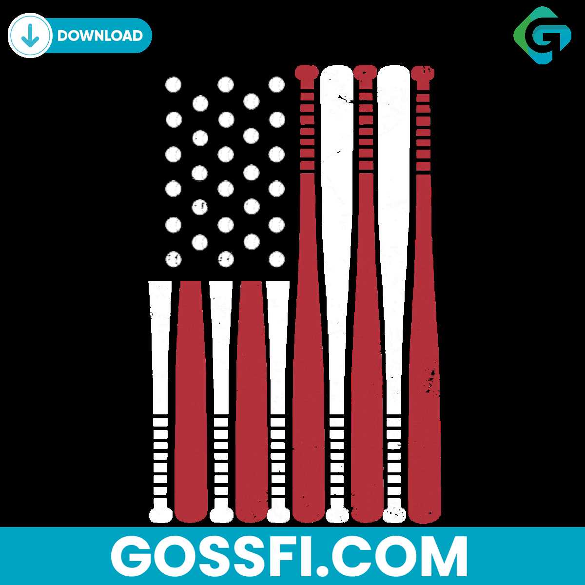 baseball-bat-american-usa-flag-svg-digital-download
