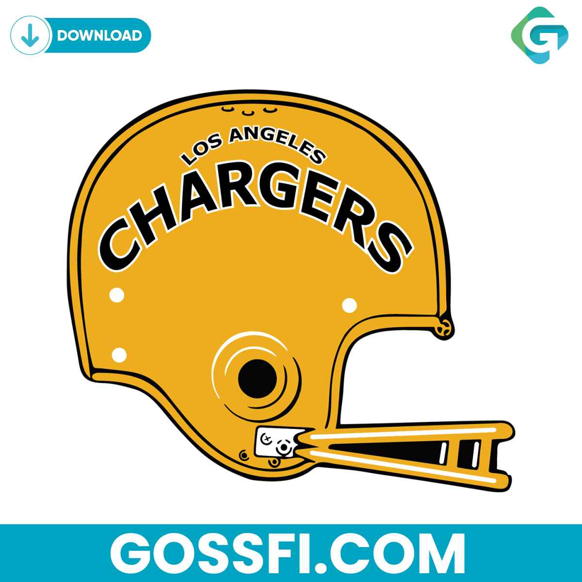 los-angeles-chargers-football-helmet-svg