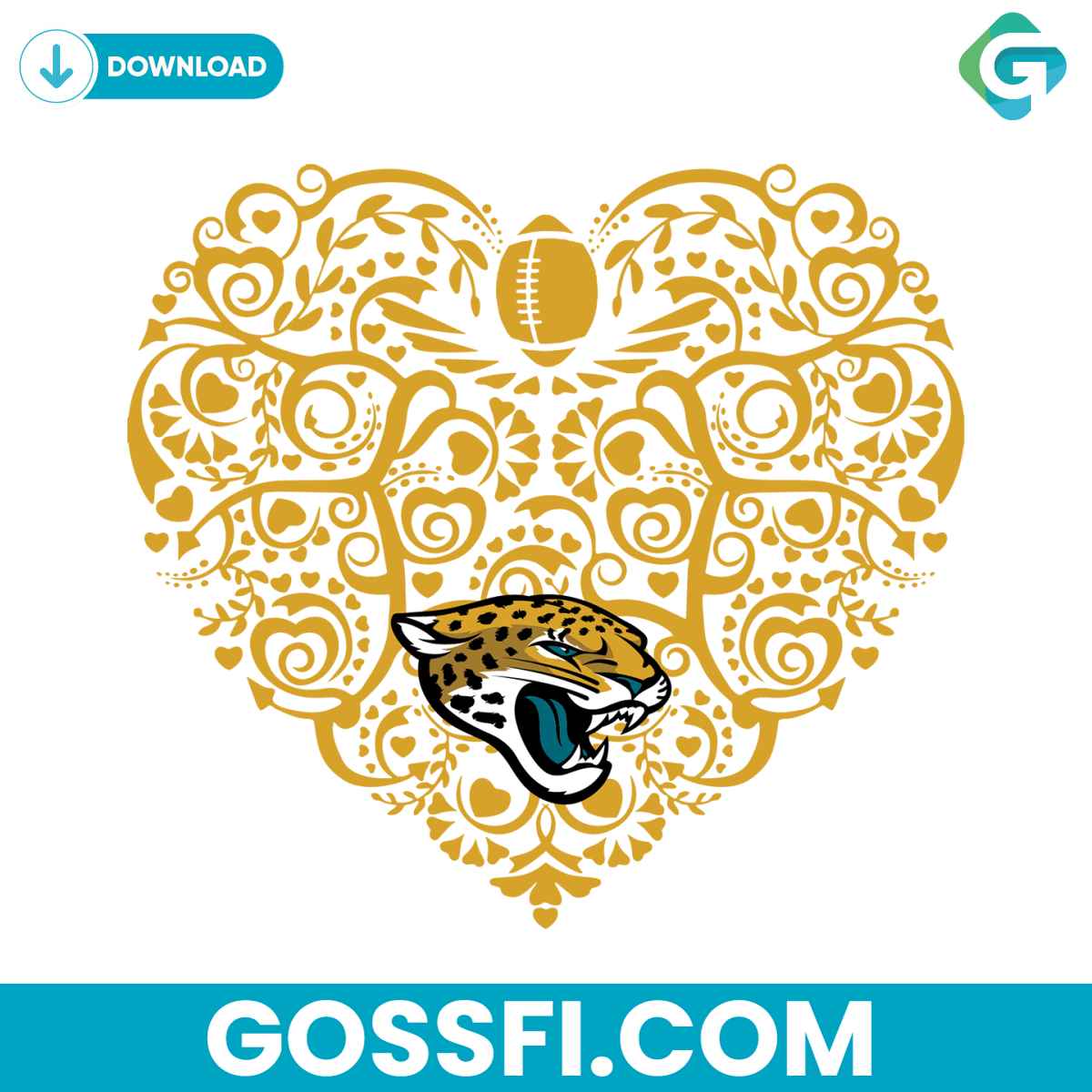 jacksonville-jaguars-football-heart-svg