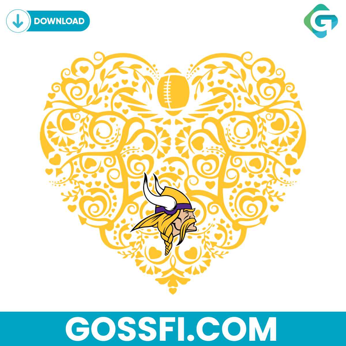 minnesota-vikings-football-heart-svg