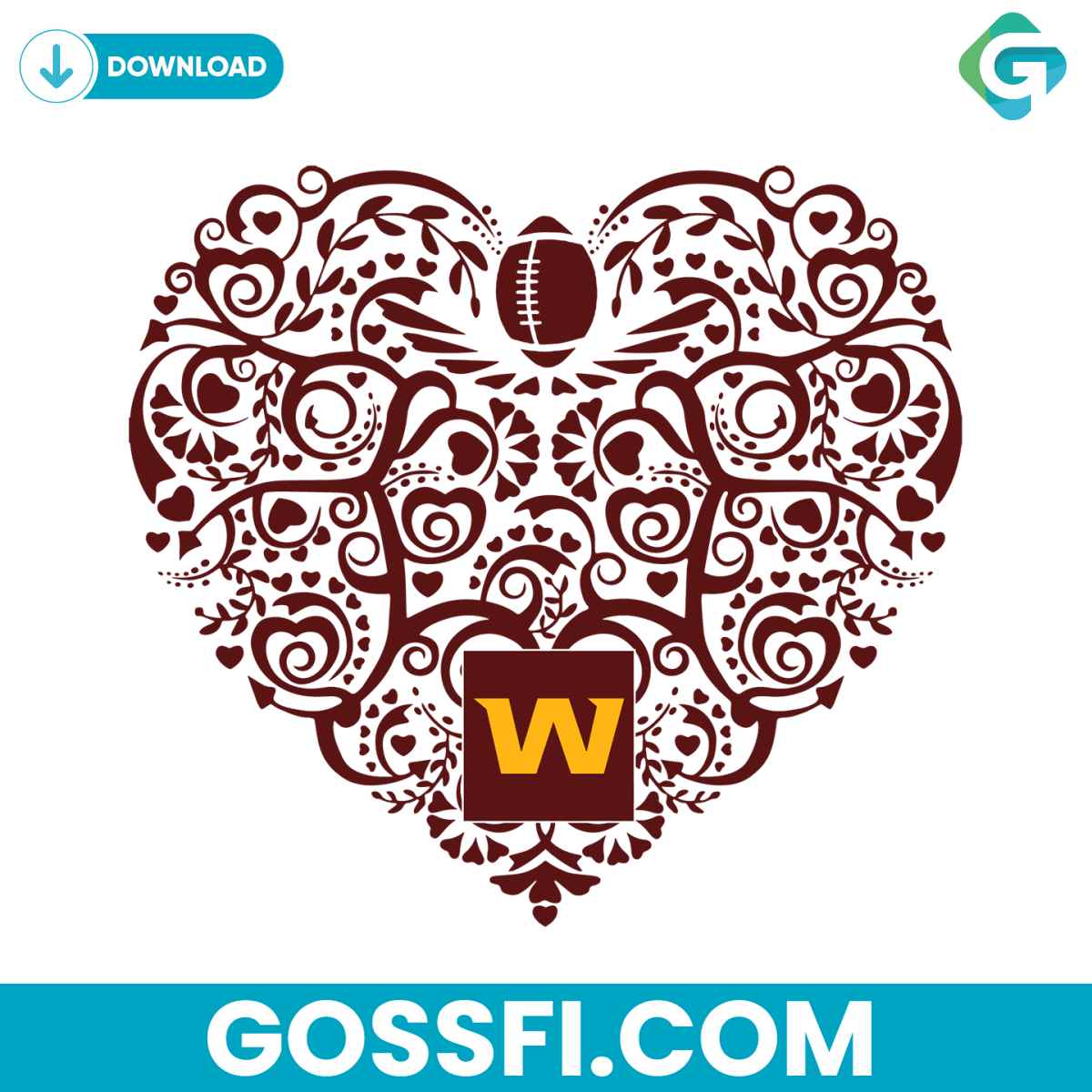 washington-football-team-heart-svg