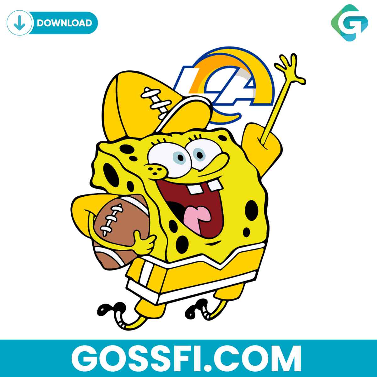 los-angeles-rams-football-spongebob-svg