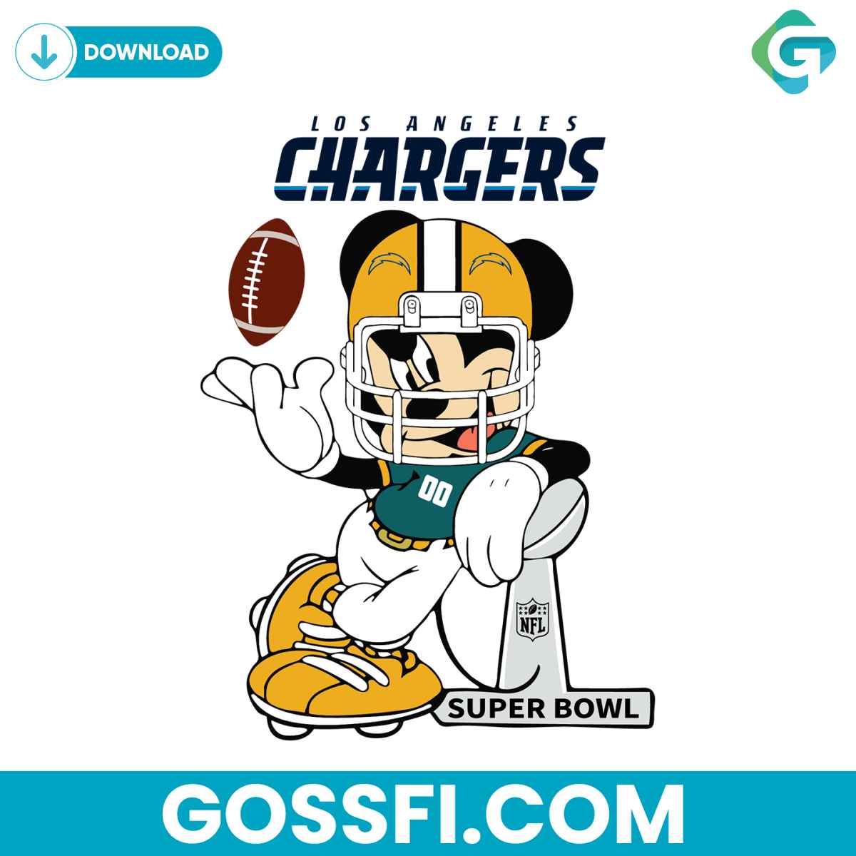mickey-mouse-los-angeles-chargers-svg