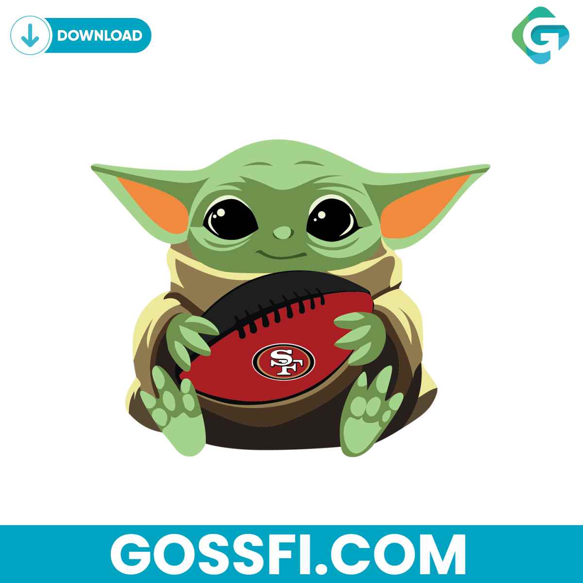 san-francisco-49ers-baby-yoda-svg-digital-download