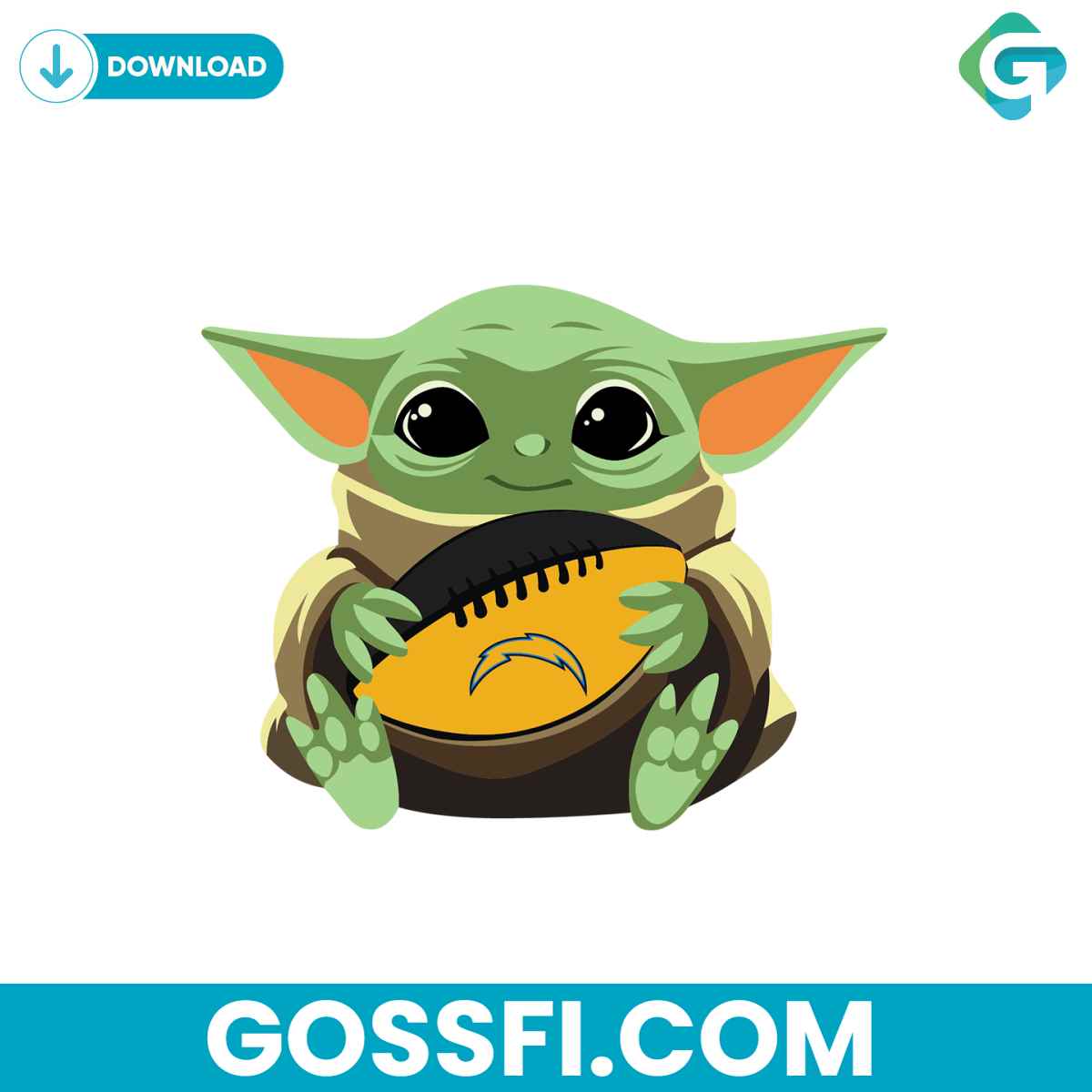 los-angeles-chargers-baby-yoda-svg