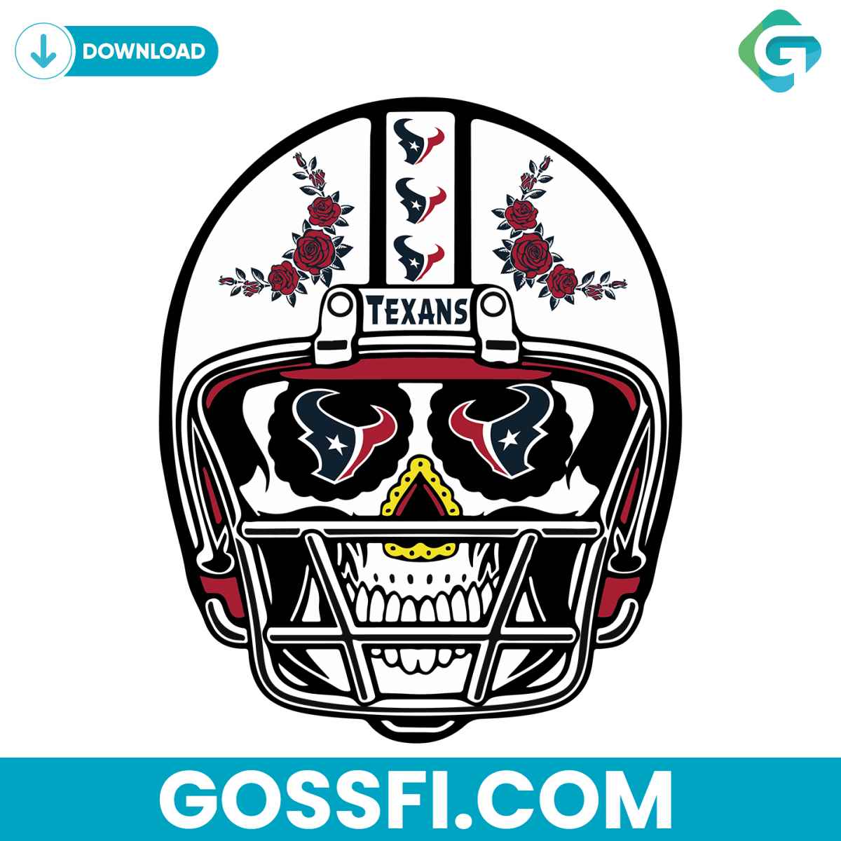 sugar-skull-texans-svg-digital-download