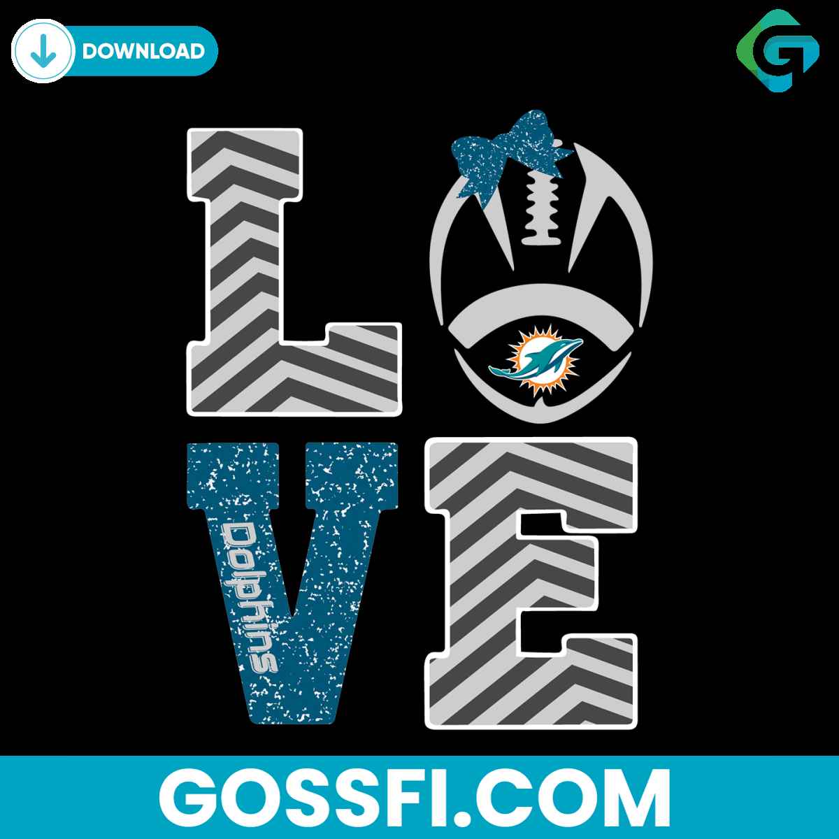 love-dolphin-football-svg-digital-download