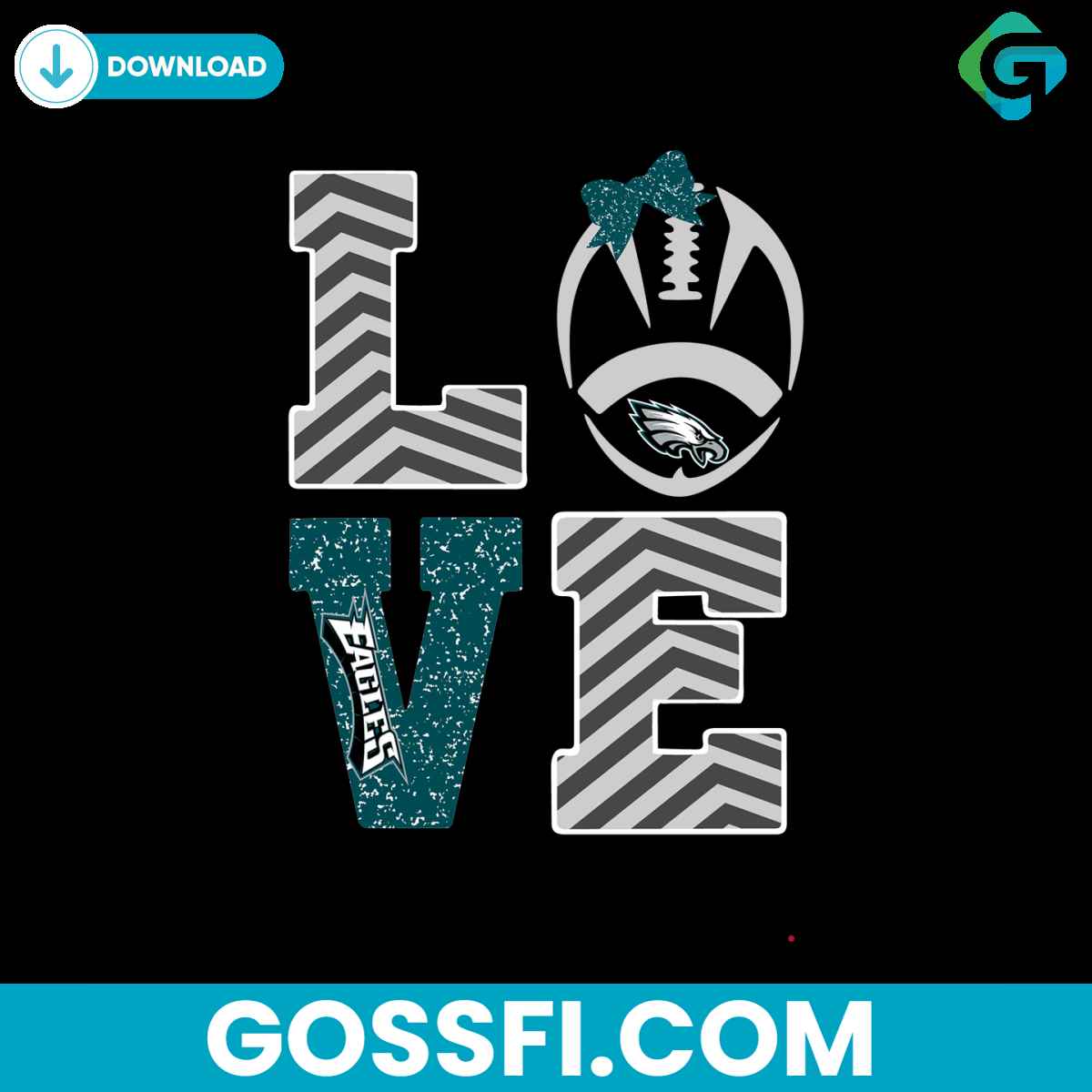 love-eagles-football-svg-digital-download