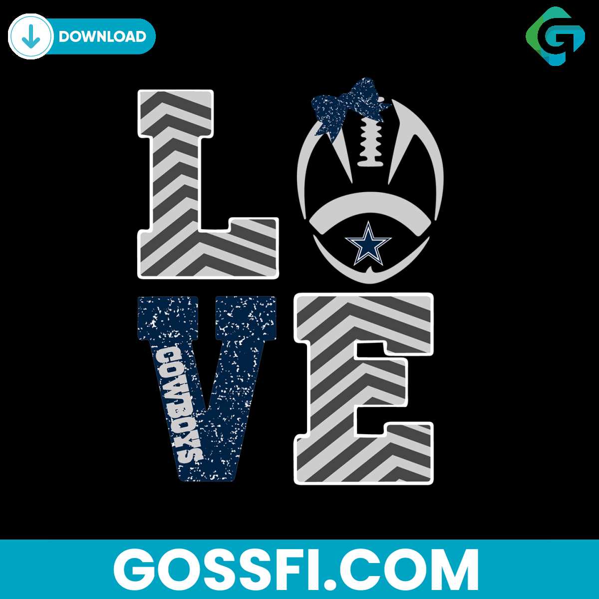 love-cowboys-football-svg-digital-download