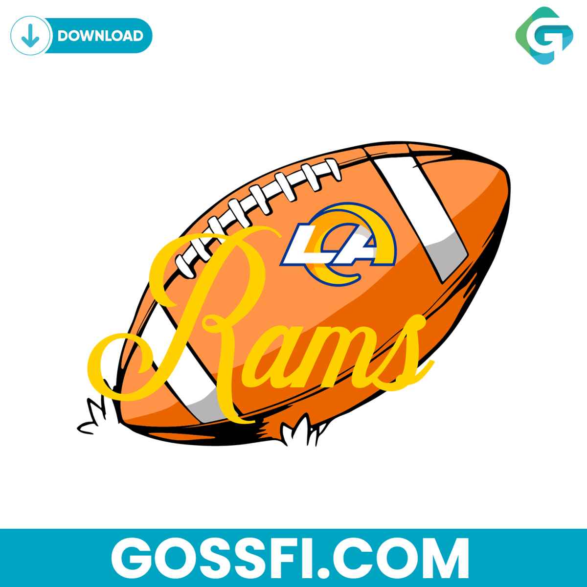 los-angeles-rams-football-svg-digital-download