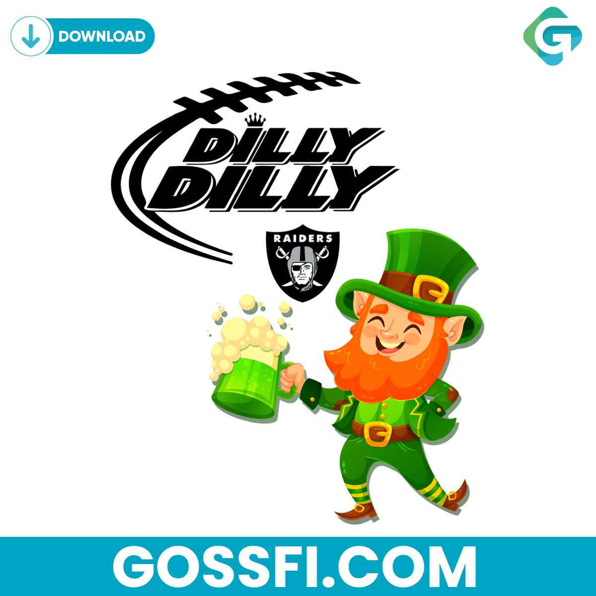 las-vegas-raiders-dilly-dilly-patrick-day-svg