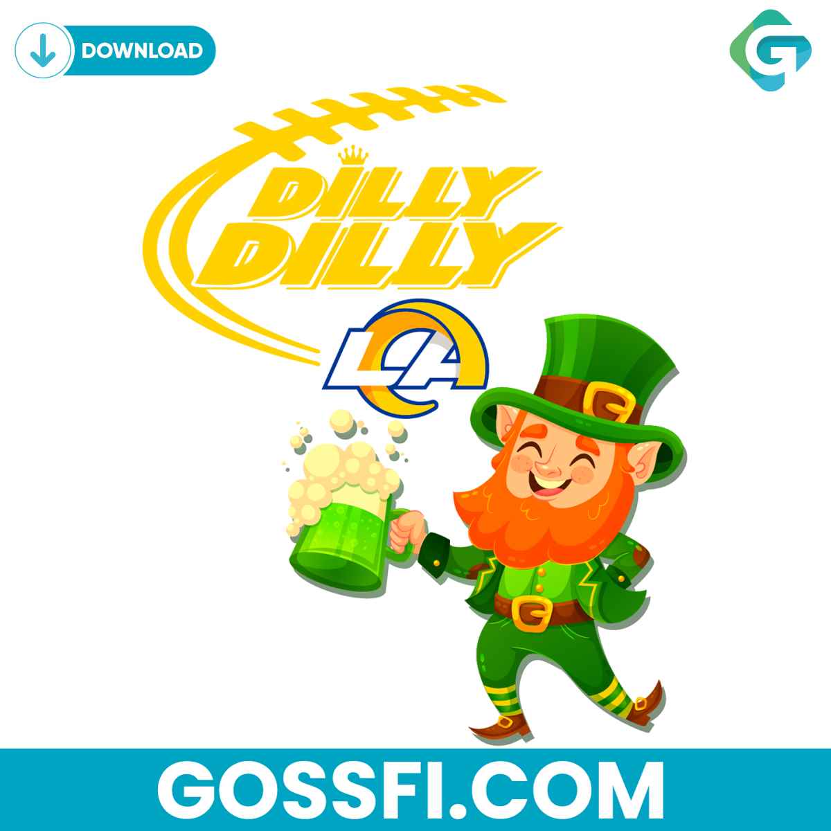 los-angeles-rams-dilly-dilly-patrick-day-svg