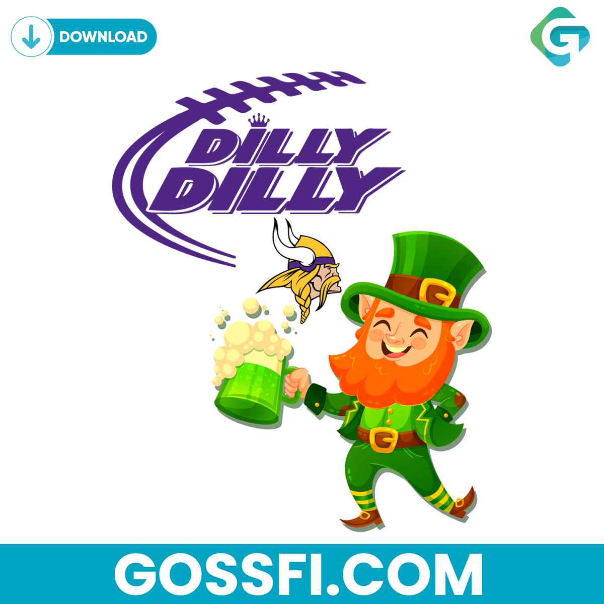 minnesota-vikings-dilly-dilly-patrick-day-svg