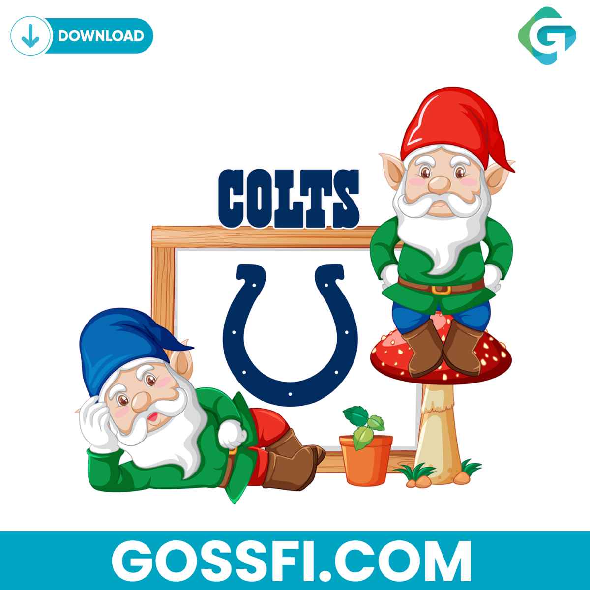 gnome-with-indianapolis-colts-svg