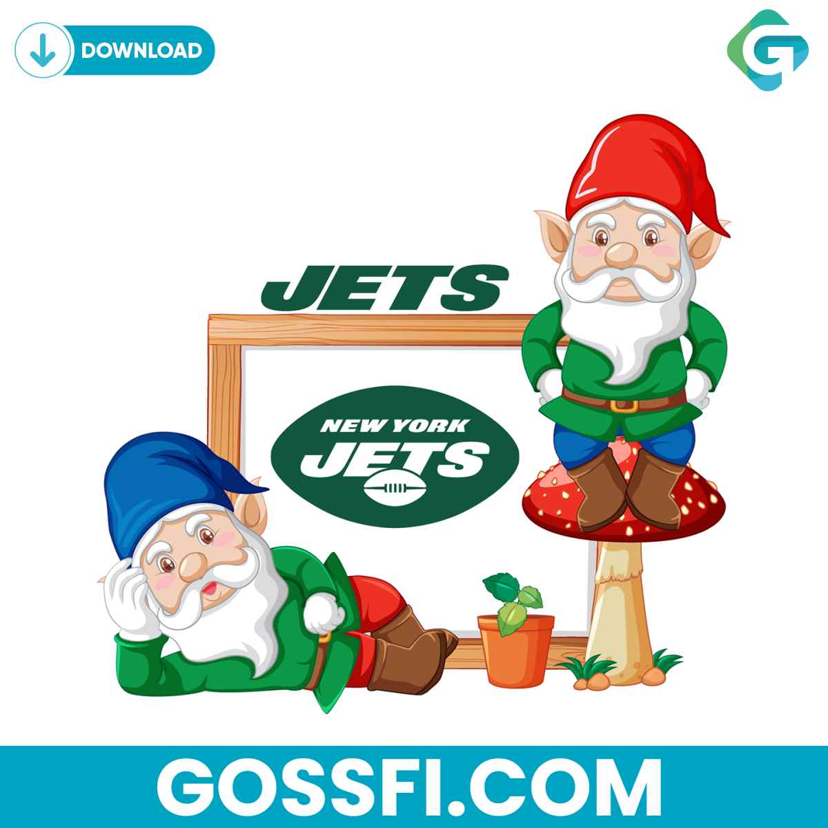 gnome-with-new-york-jets-svg-digital-download