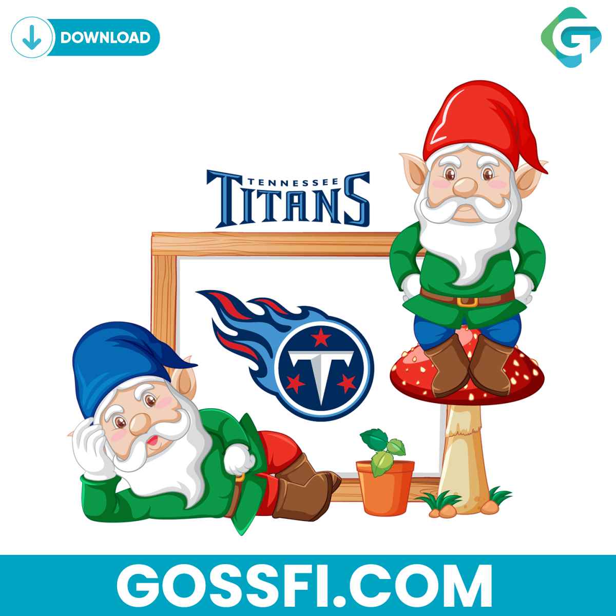 gnome-with-tennessee-titans-svg-digital-download