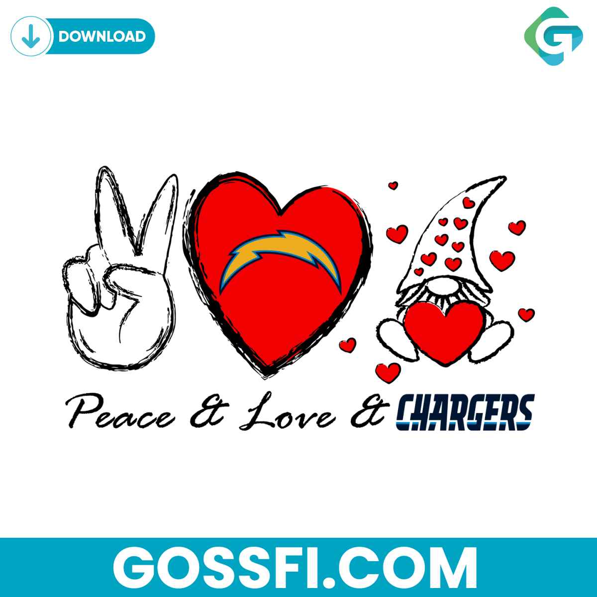 peace-love-chargers-svg-digital-download