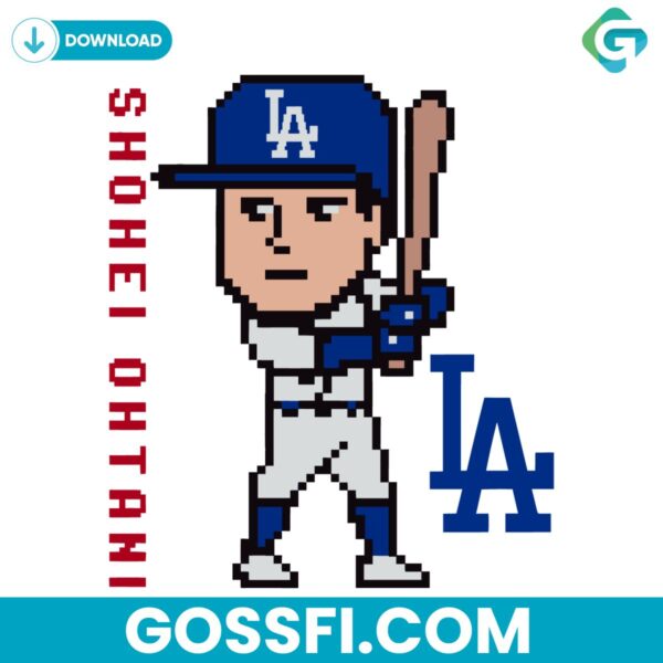 los-angeles-dodgers-shohei-ohtani-player-svg-digital-download