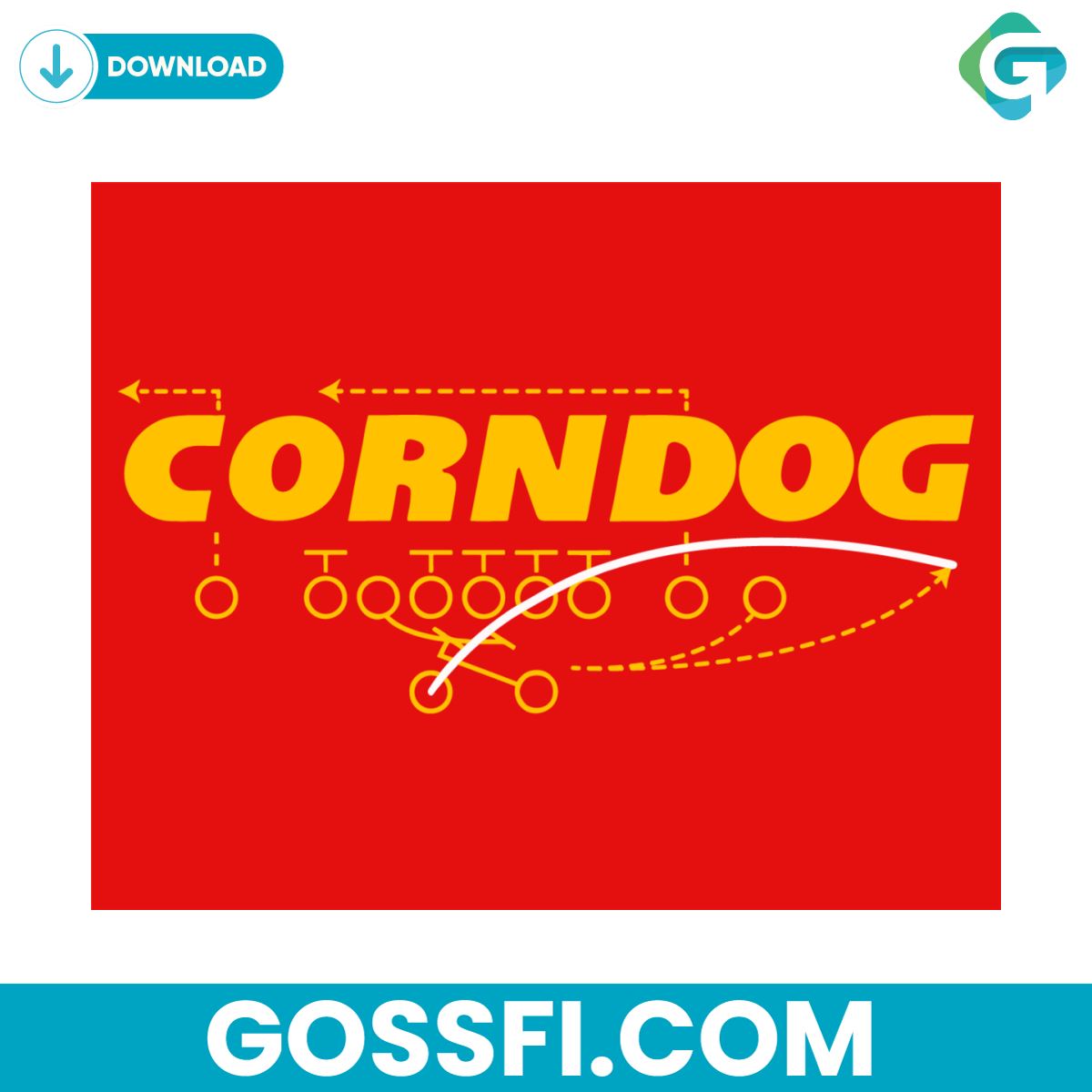 corn-dog-kansas-city-chiefs-football-svg-digital-download