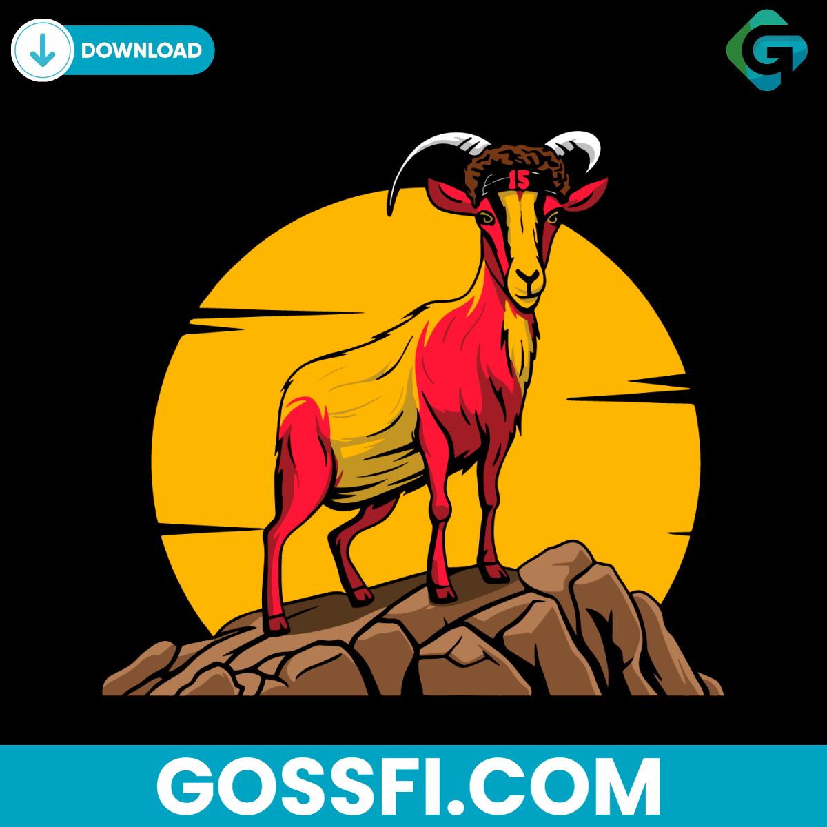 goat-15-patrick-mahomes-kansas-city-football-svg-digital-download