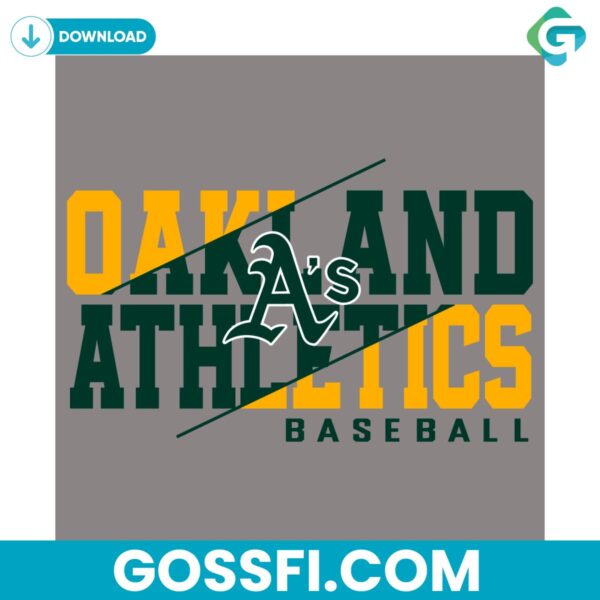 mlb-oakland-athletics-baseball-svg-digital-download