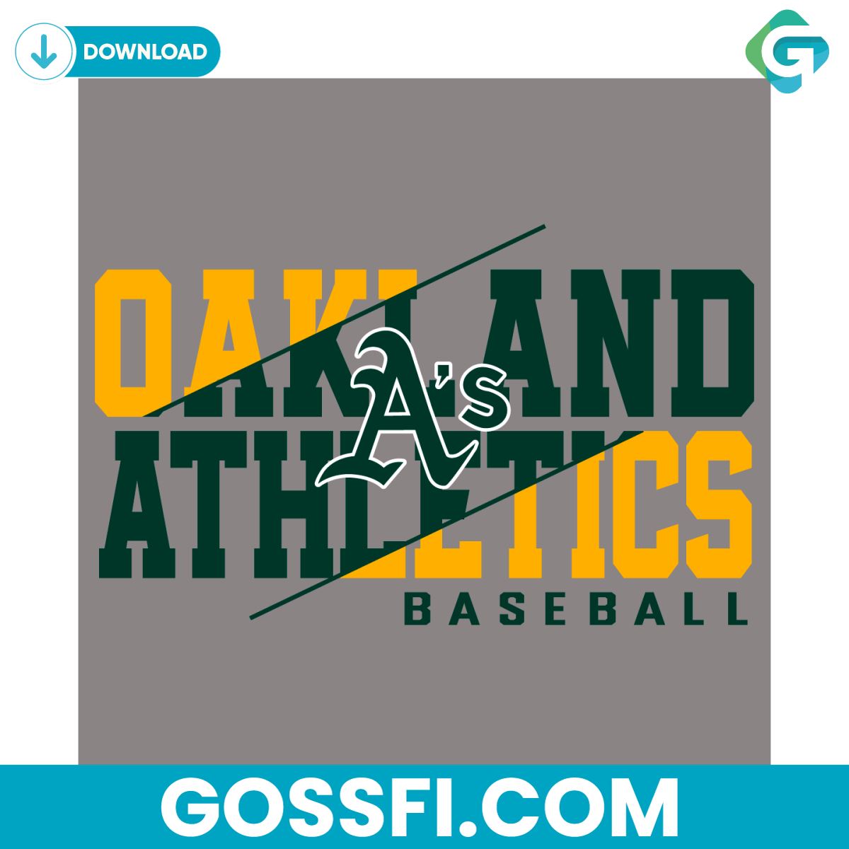 mlb-oakland-athletics-baseball-svg-digital-download