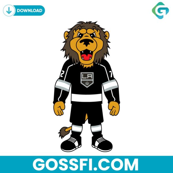 los-angeles-kings-mascot-hockey-team-svg-digital-download