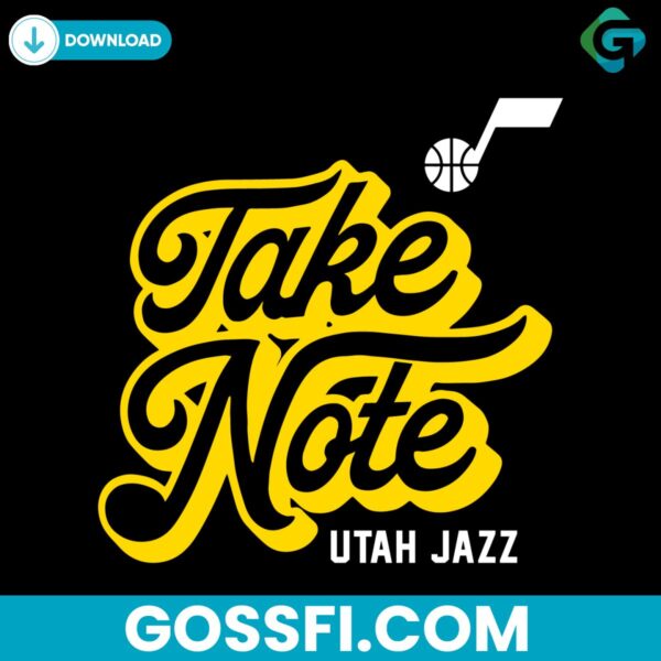 utah-jazz-take-note-nba-basketball-svg-digital-download