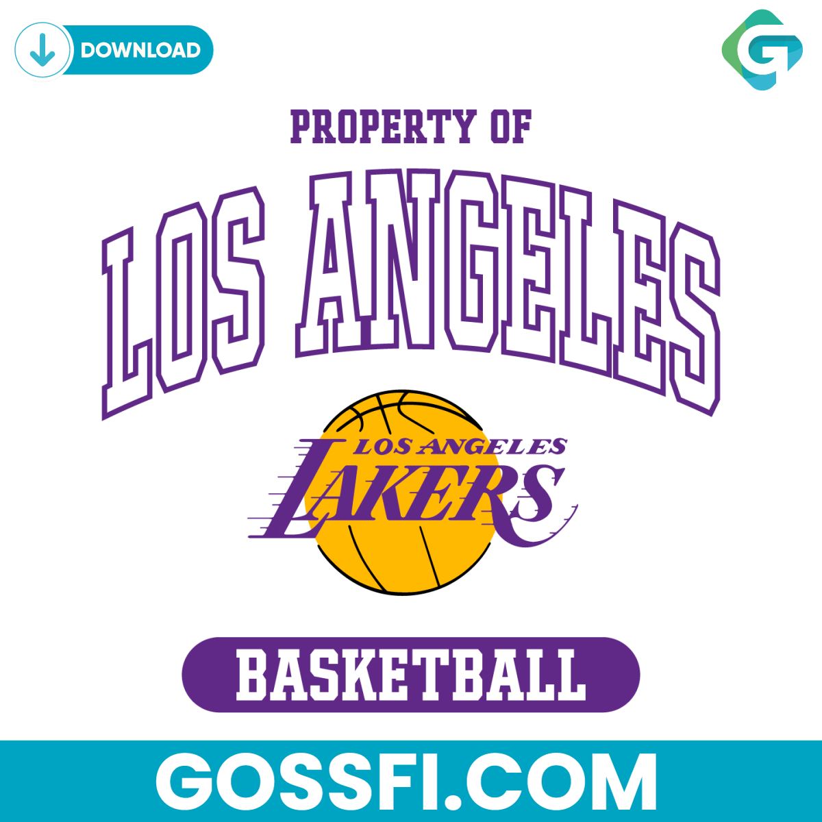 property-of-los-angeles-basketball-nba-svg-digital-download