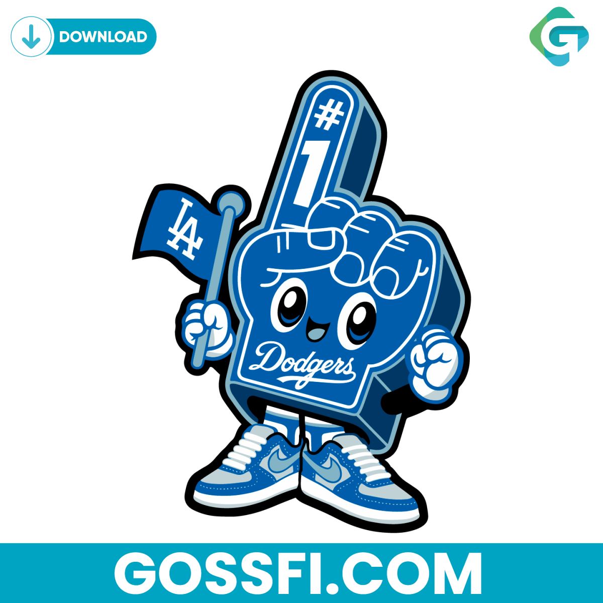 cute-mr-dodger-foam-finger-svg-digital-download