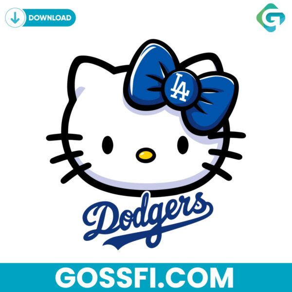 hello-kitty-baseball-la-dodgers-svg-digital-download