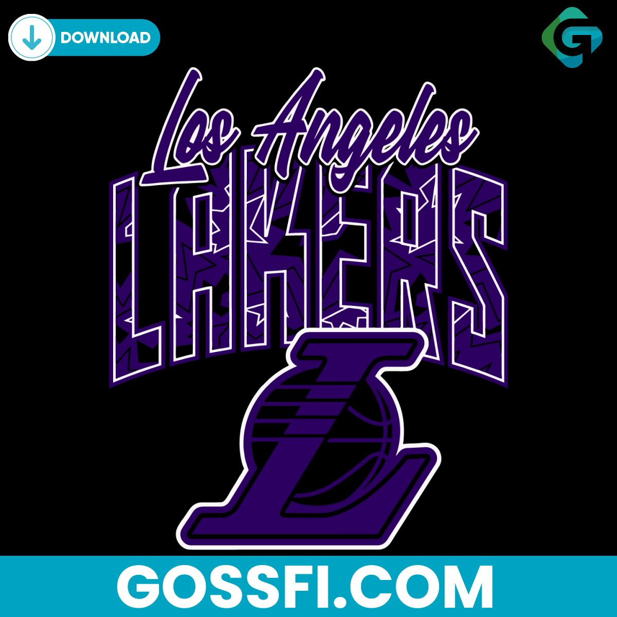 los-angeles-lakers-nba-retro-basketball-svg-digital-download