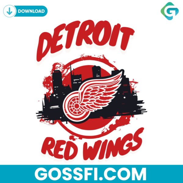 Caption Detroit Red Wings Hockey Svg Digital Download - Gossfi.com