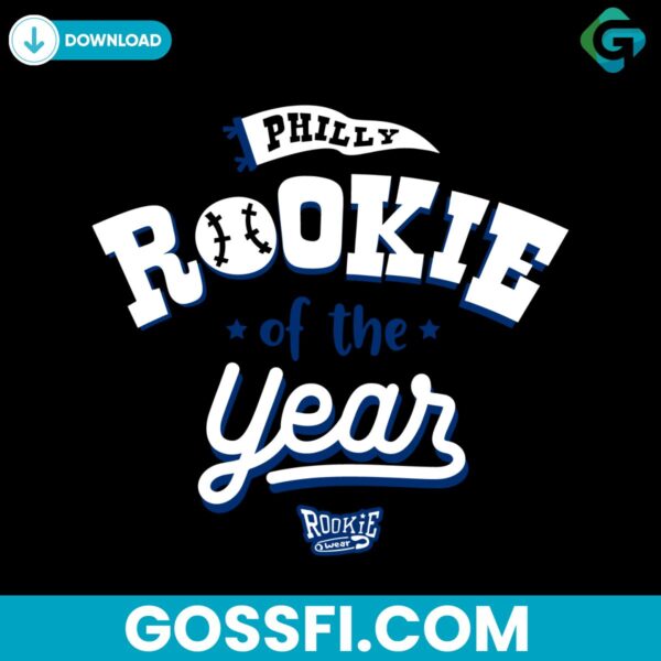 rookie-of-the-year-philadelphia-baseball-svg-digital-download