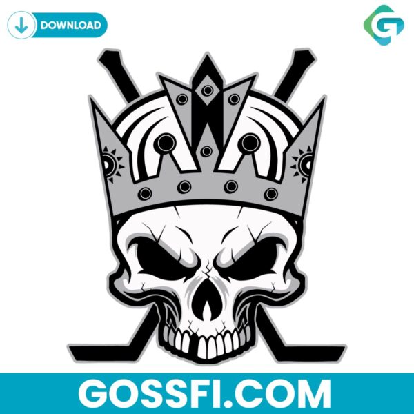 skull-crown-hockey-los-angeles-kings-svg-digital-download