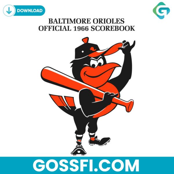 baltimore-orioles-baseball-1966-mlb-svg-digital-download
