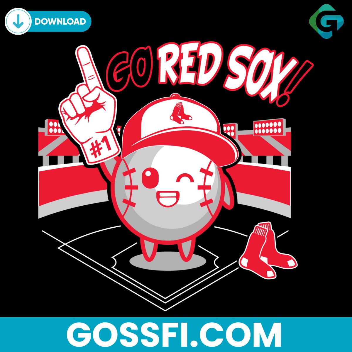 go-red-sox-baseball-mlb-svg-cricut-digital-download