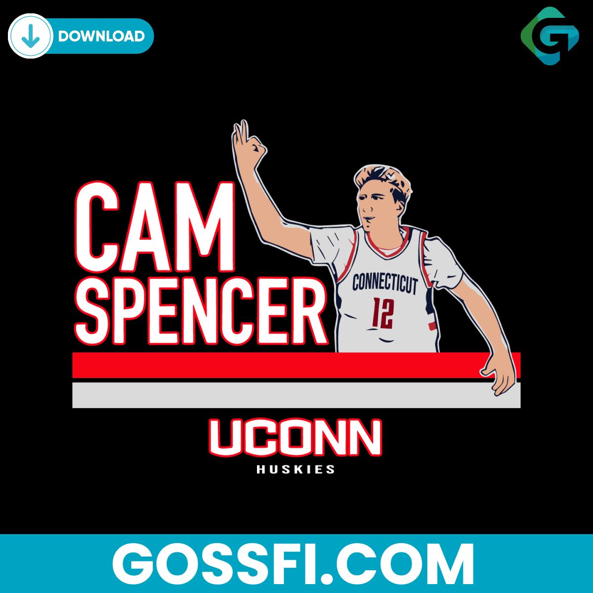 uconn-huskies-basketball-ncaa-cam-spencer-svg