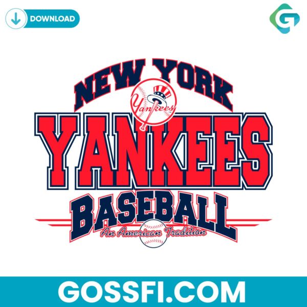 vintage-new-york-yankees-baseball-an-american-trandition-svg