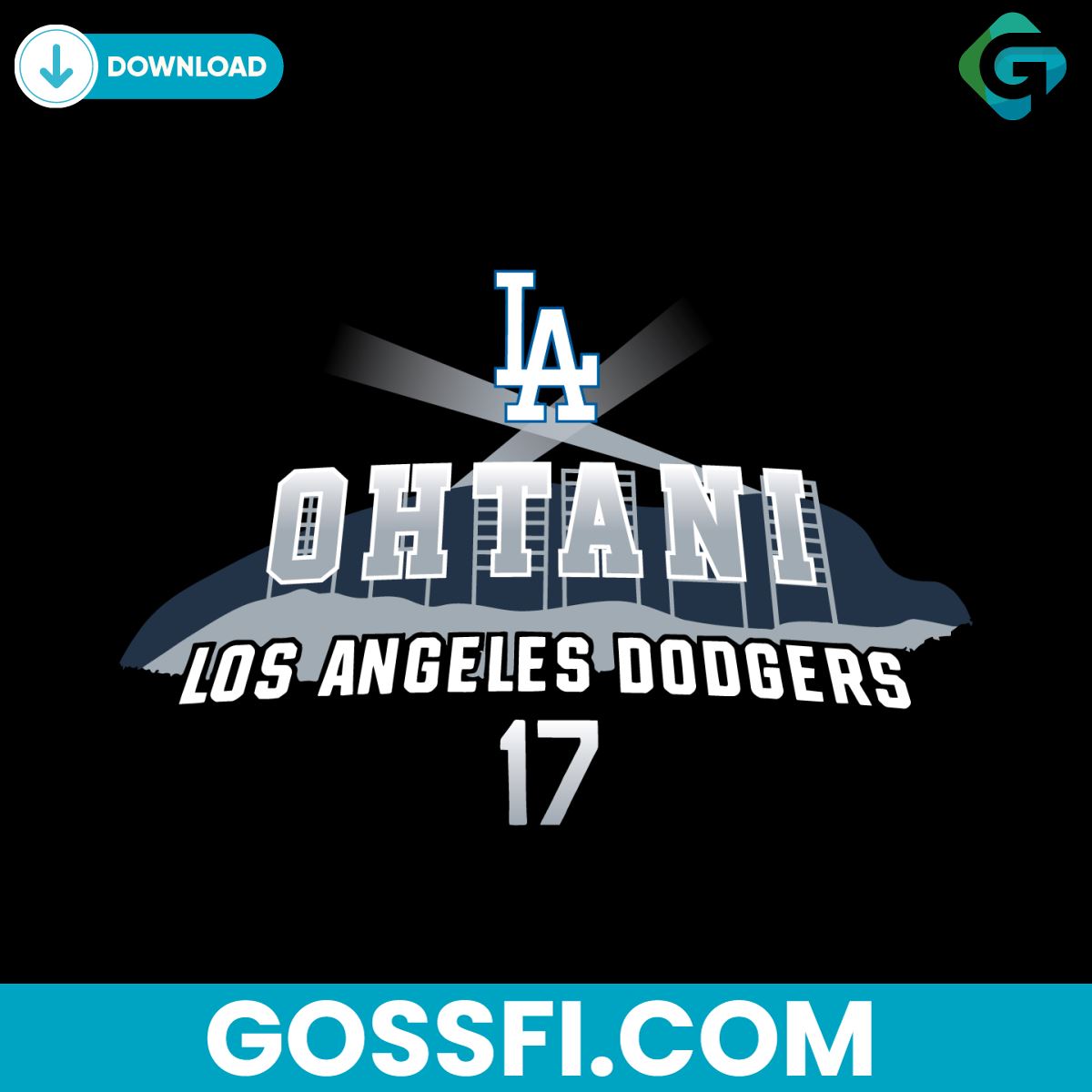 los-angeles-dodgers-player-shohei-ohtani-17-svg