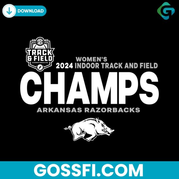 arkansas-razorbacks-2024-sec-womens-indoor-track-and-field-champions-svg
