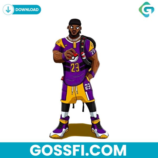 los-angeles-lakers-lebron-james-nidoking-pokemon-svg