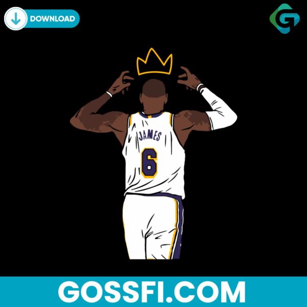 lebron-james-crowns-nba-los-angeles-lakers-svg