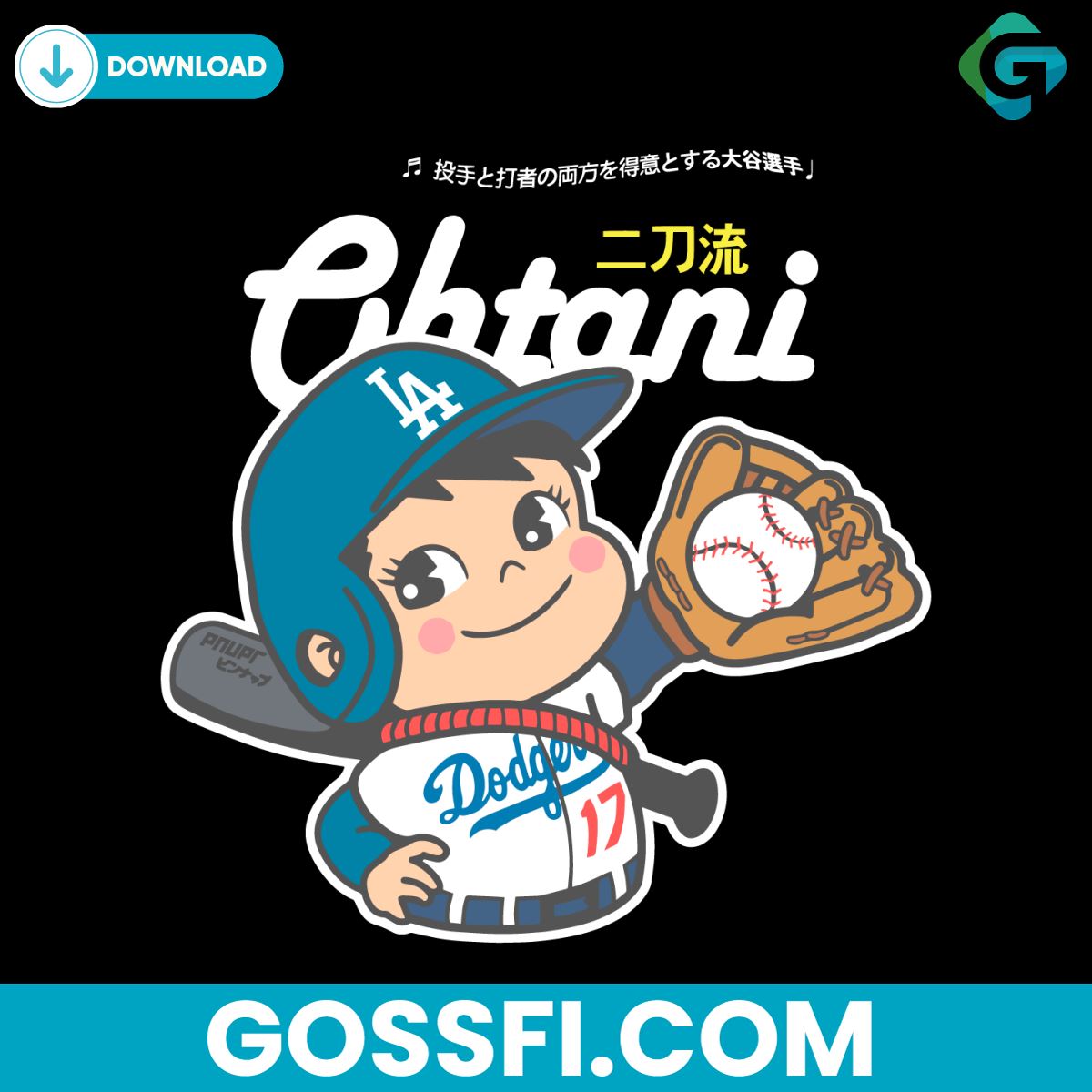 cute-player-ohtani-los-angeles-baseball-svg-digital-download