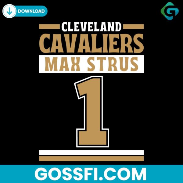 cleveland-cavaliers-max-strus-1-player-svg-digital-download