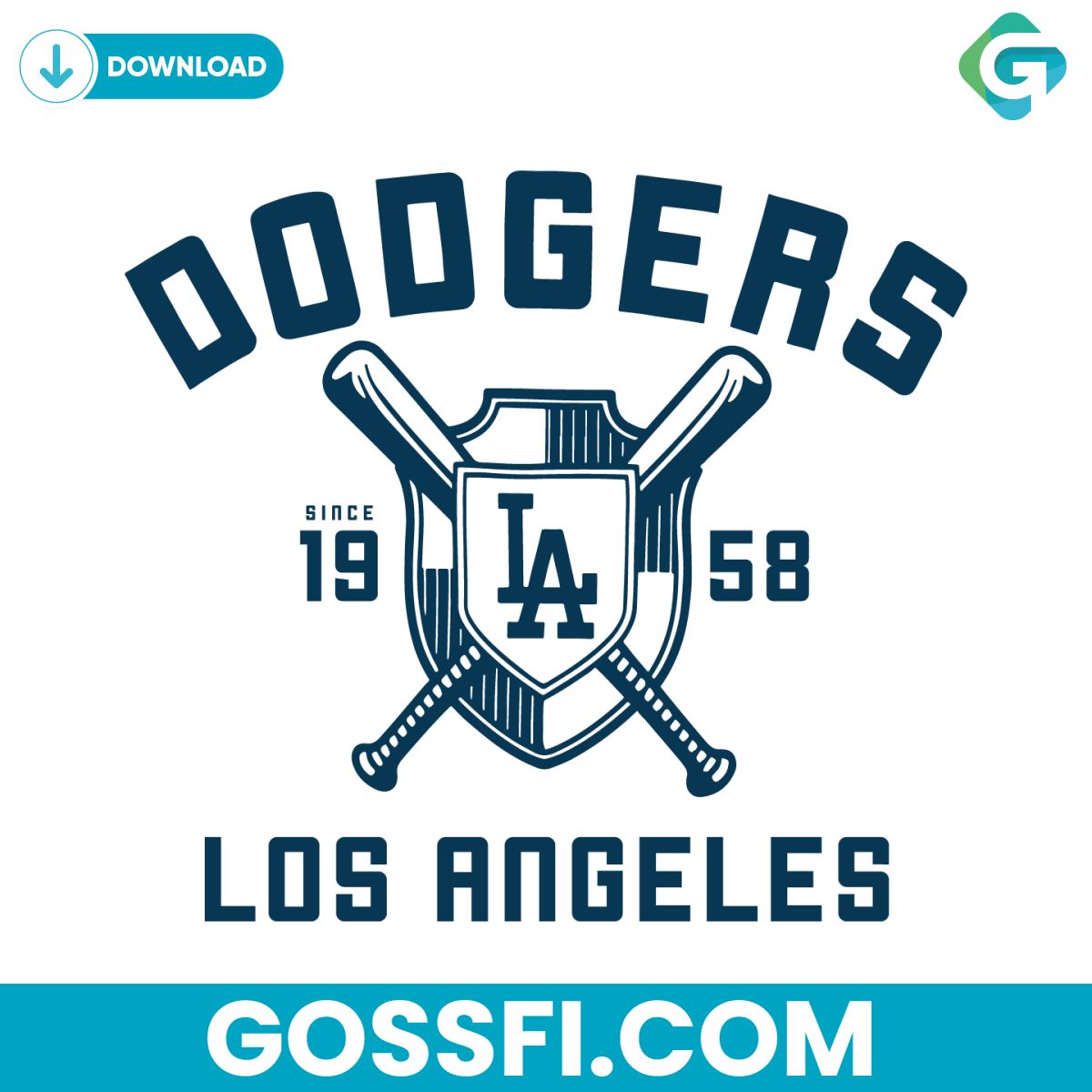 mlb-team-dodgers-los-angeles-baseball-svg-digital-download