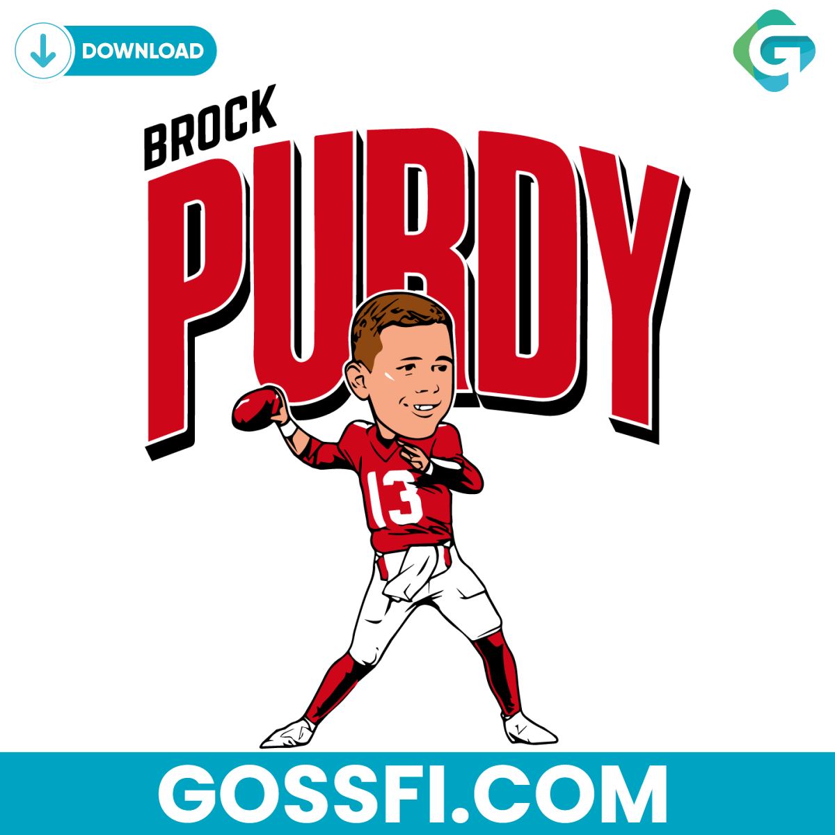 funny-brock-purdy-san-francisco-49ers-player-svg