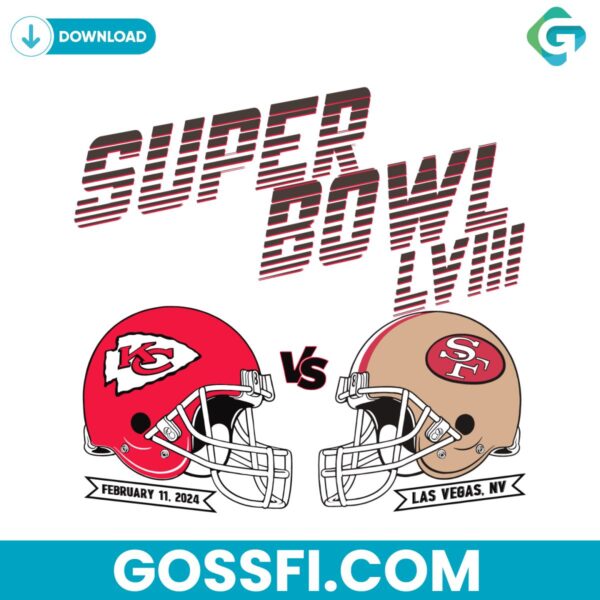 super-bowl-lviii-helmet-kansas-city-chiefs-vs-san-francisco-49ers-svg