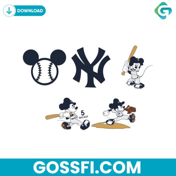 new-york-yankees-disney-svg-digital-download-bundle