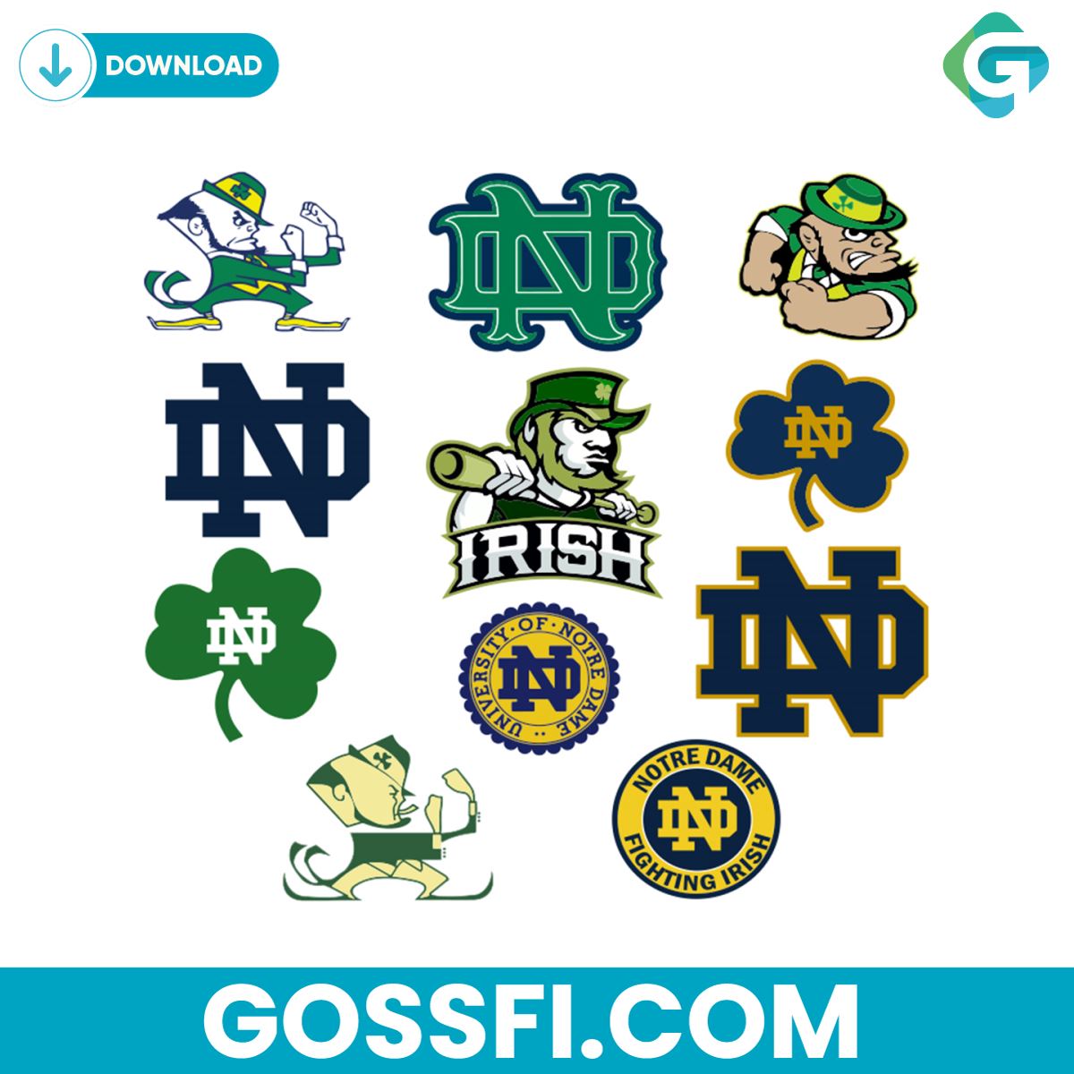 notre-dame-fighting-irish-logo-bundle-svg